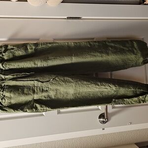Velvet By Graham & Spencer Linen Pant Small/Medium Green